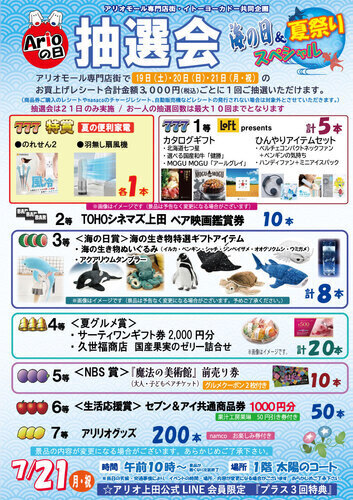 アリオの日大抽選会