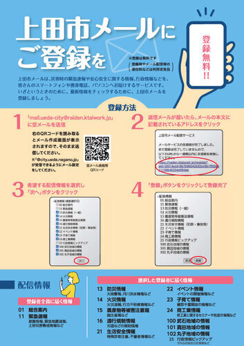 上田市メール