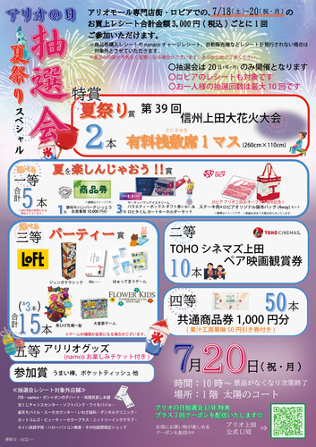 アリオの日抽選会