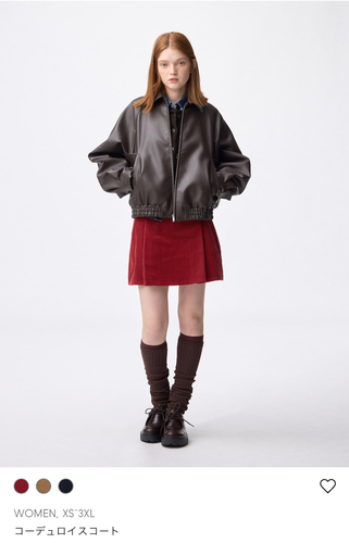 コーデュロイスコート