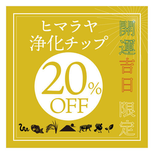 ヒマラヤチップ20％OFF